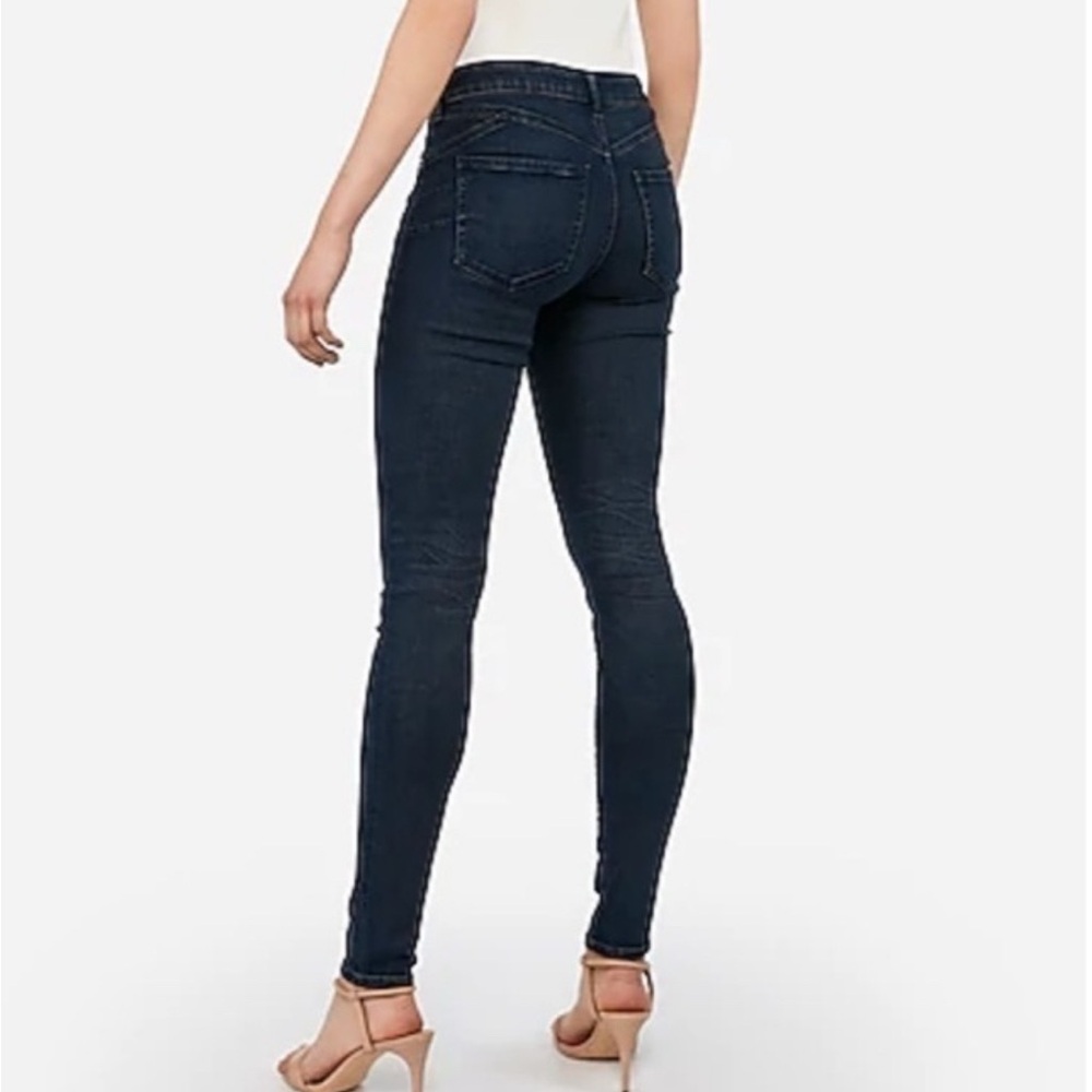 Express Dark Blue Women's Skinny  Stretch Jeans Sz 10